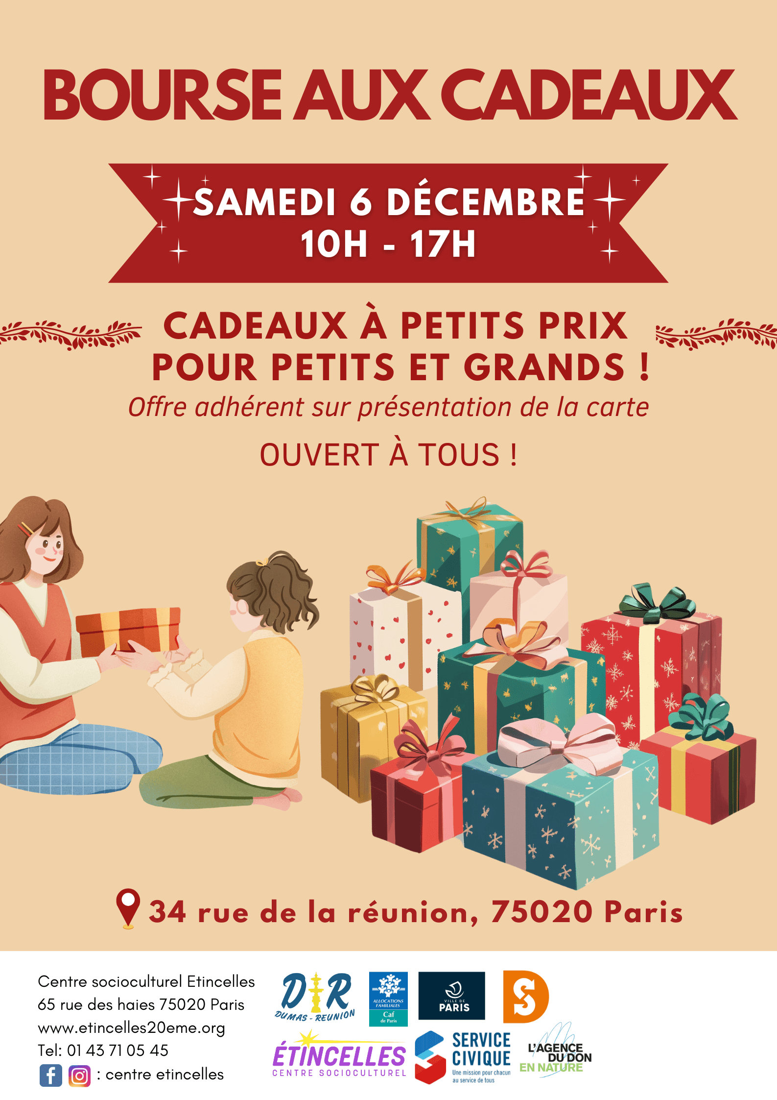 Bourse aux cadeaux | Etincelles