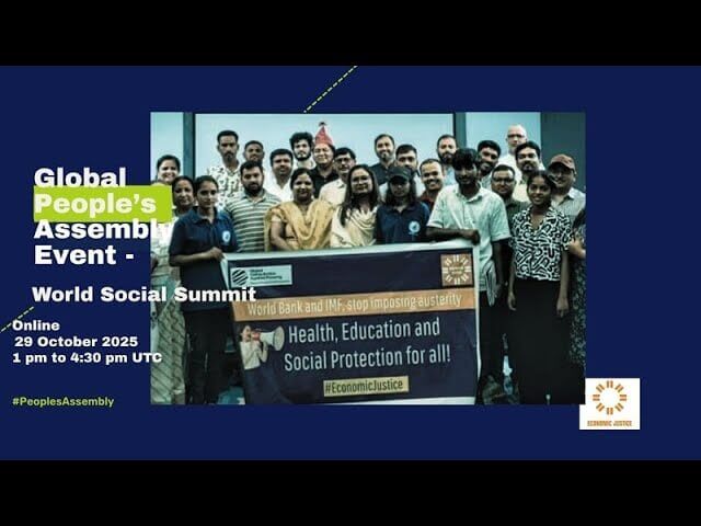 Global People's Assembly Event on the World Social Summit | Forus