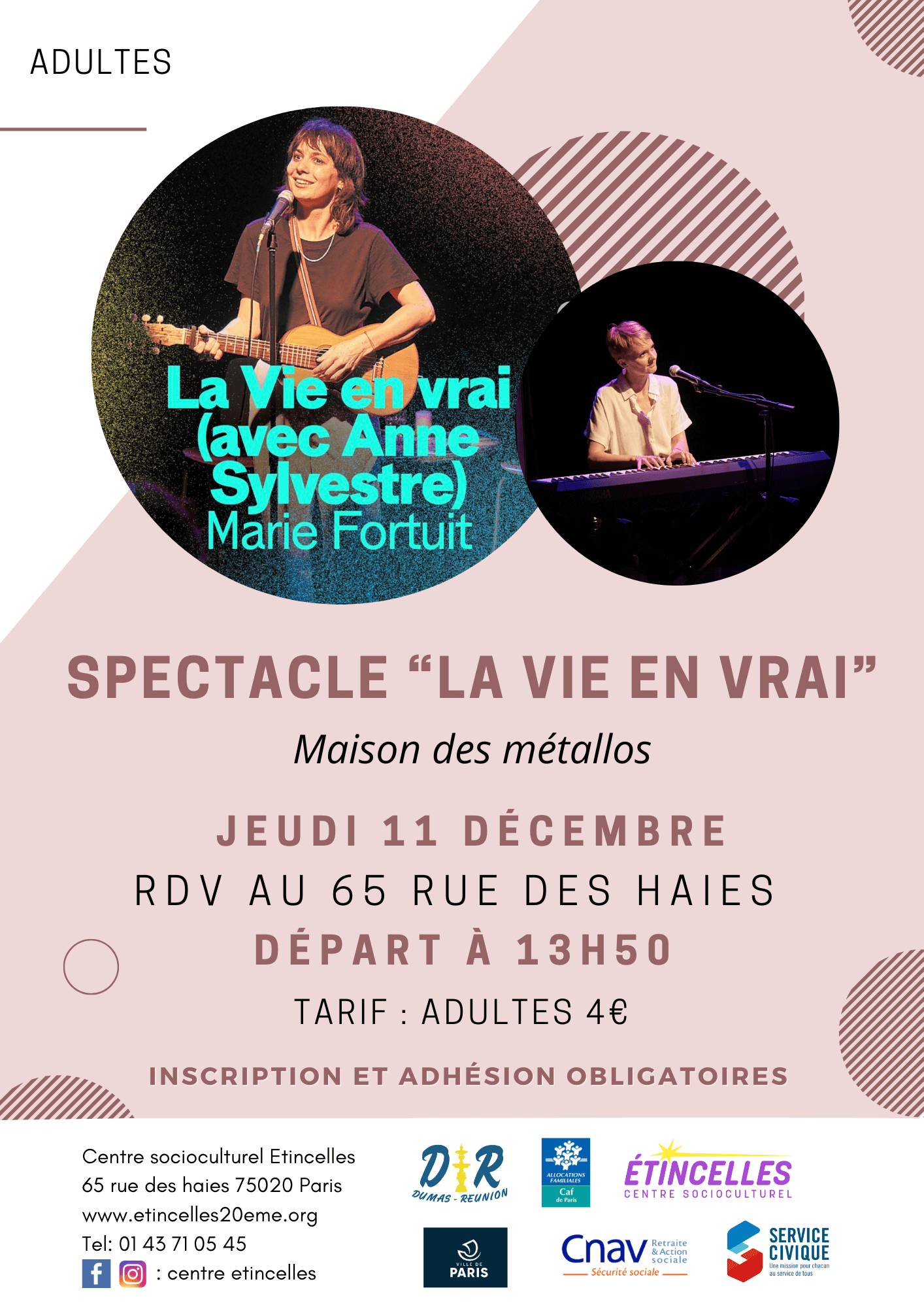 Spectacle "la vie en vrai" | Etincelles