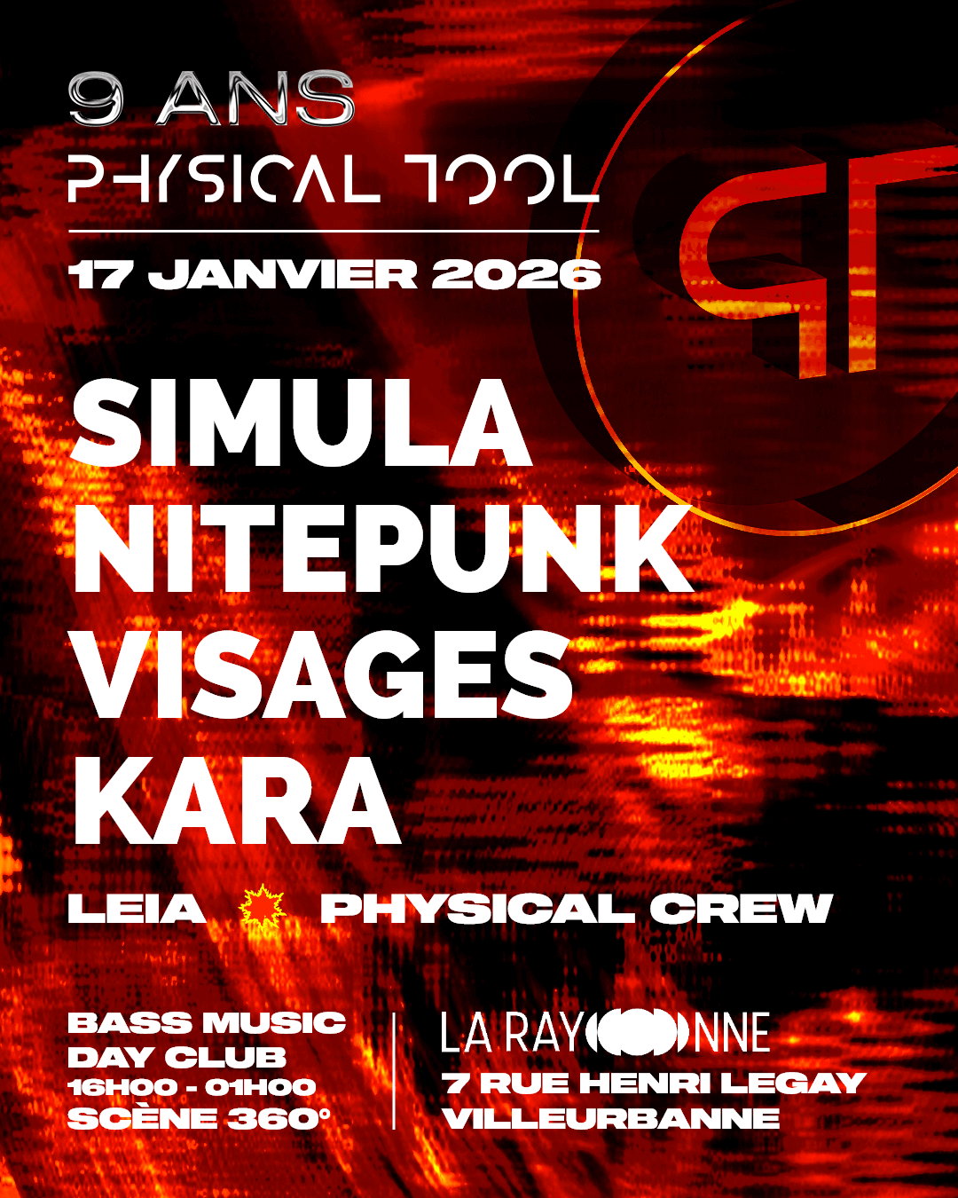9 ANS DE PHYSICAL TOOL - LA RAYONNE [BASS MUSIC DAY CLUB] | Physical Tool