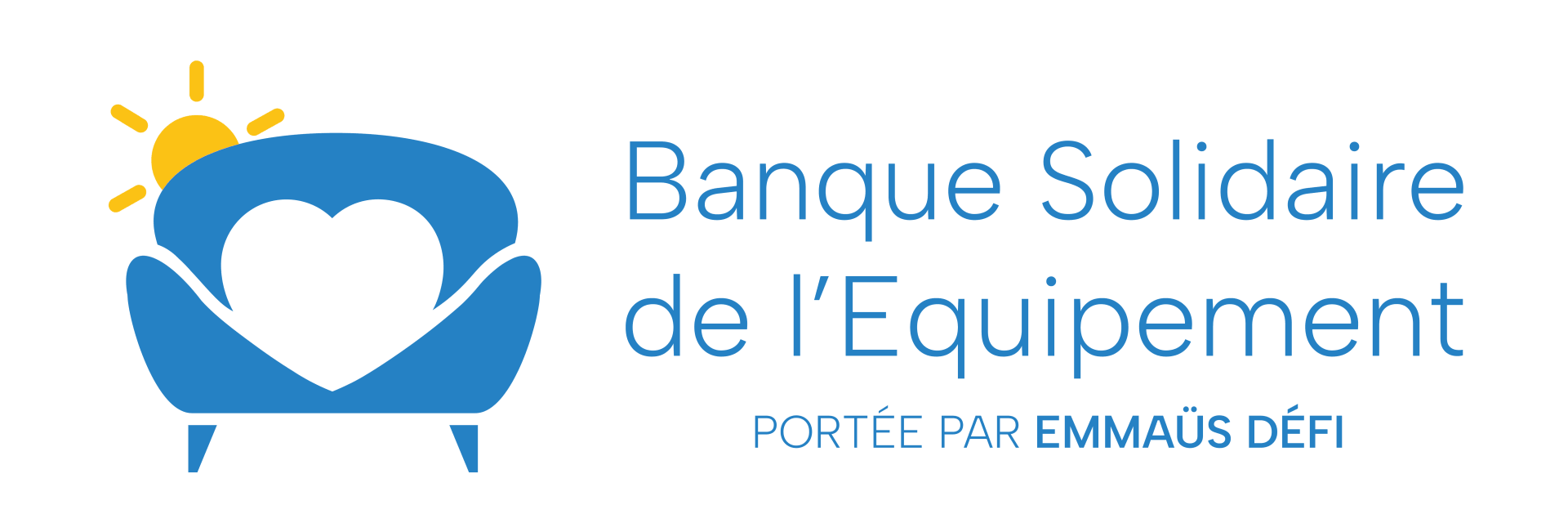 Logo BSE allongé couleur | Emmaüs Défi
