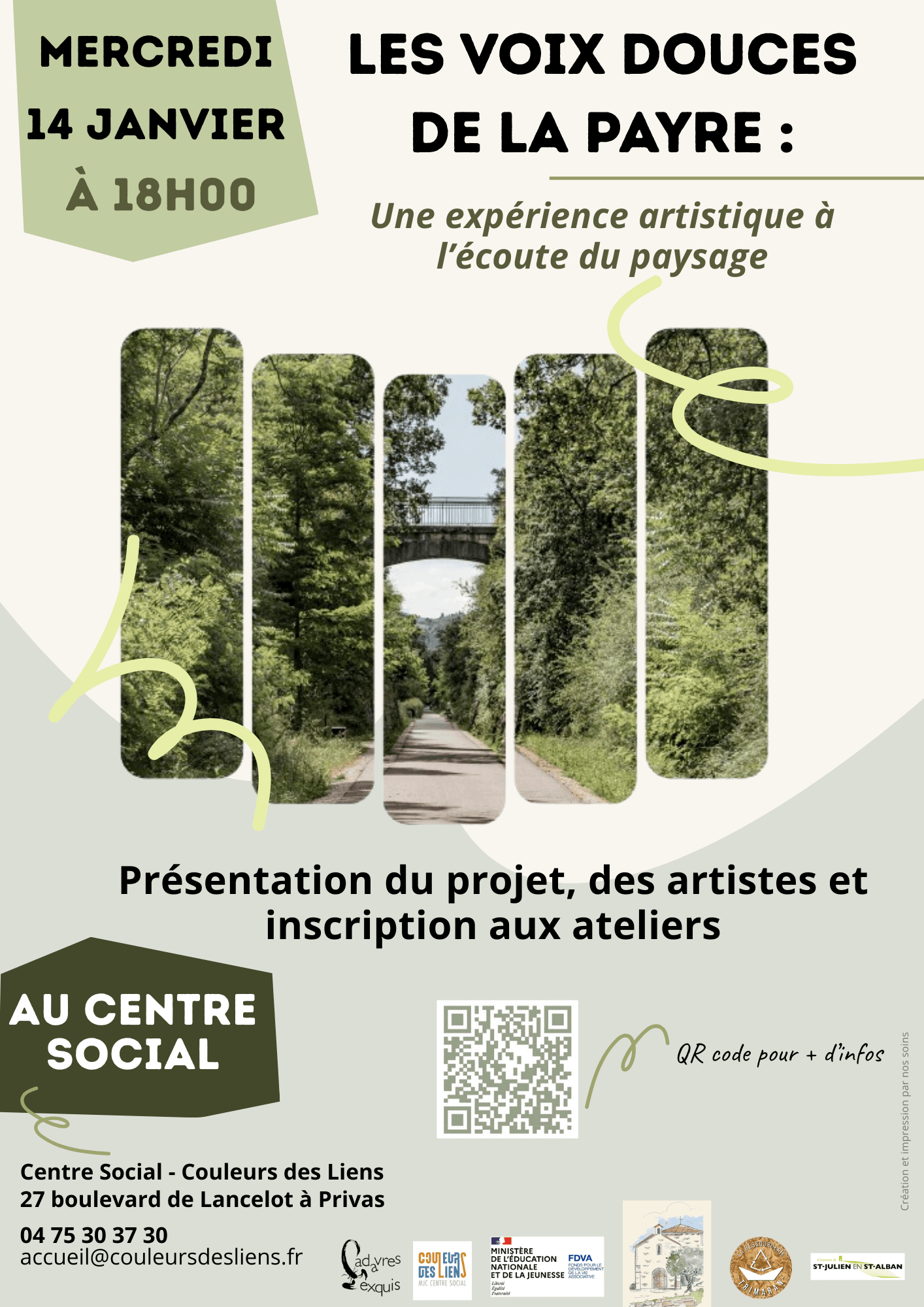 Présentation du projet : "Les Voix douces de la Payre : une expérience artistique à l'écoute du paysage" | Couleurs des Liens