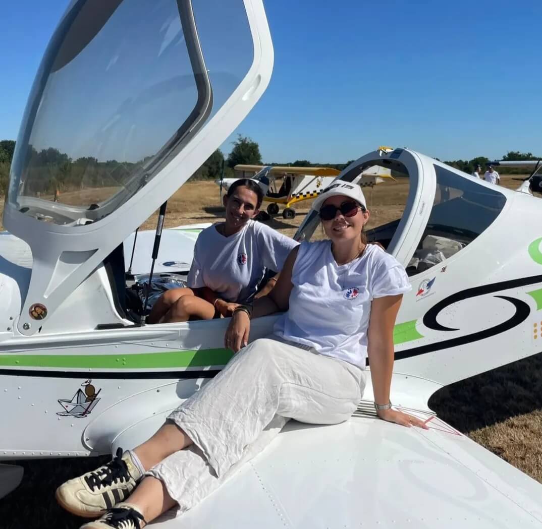 Equipage "Les Demoiz_Ailes" au Tour aérien ULM jeune pilote | Les Ailes de Yoan