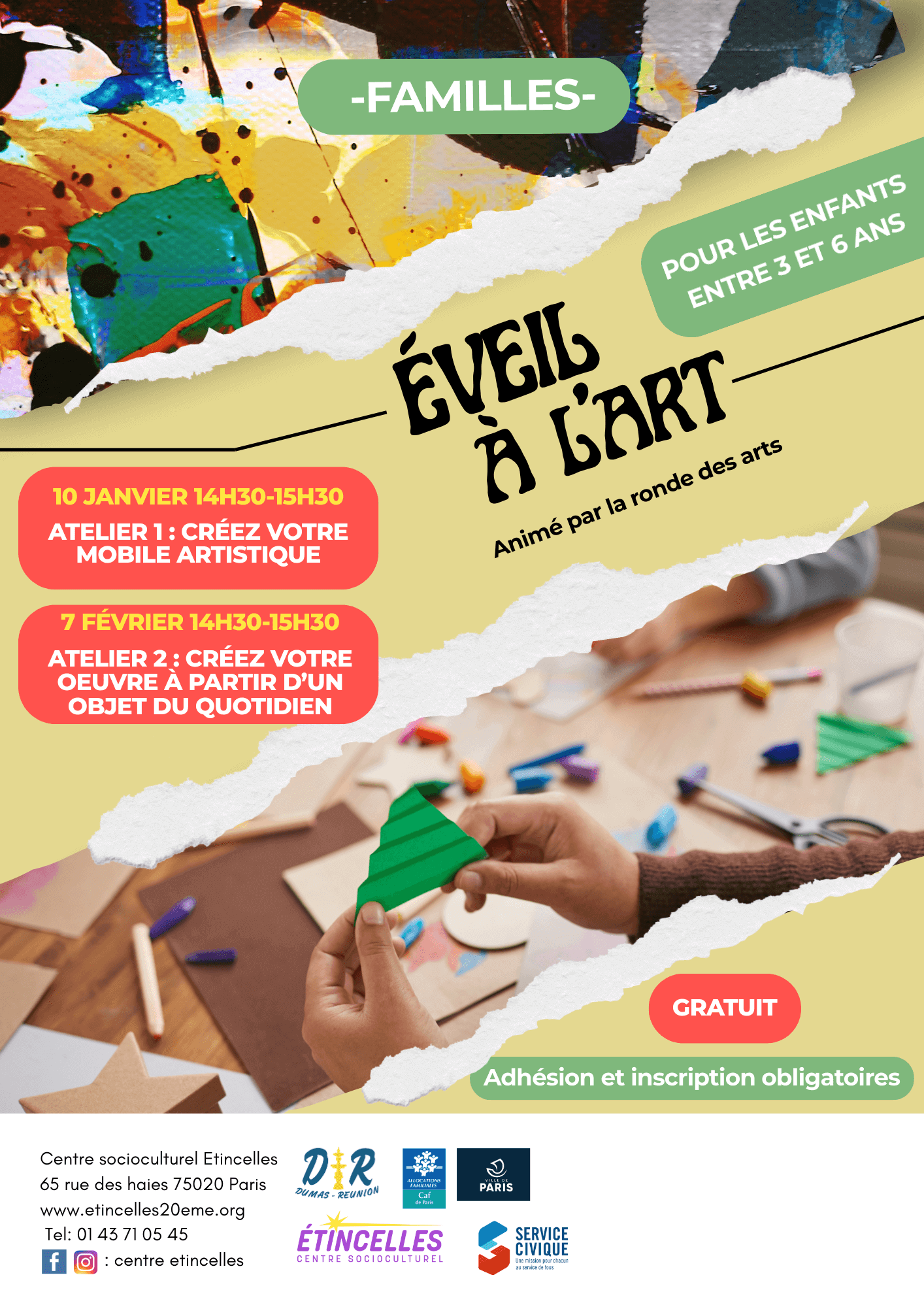 Atelier "Éveil à l’art" | Etincelles