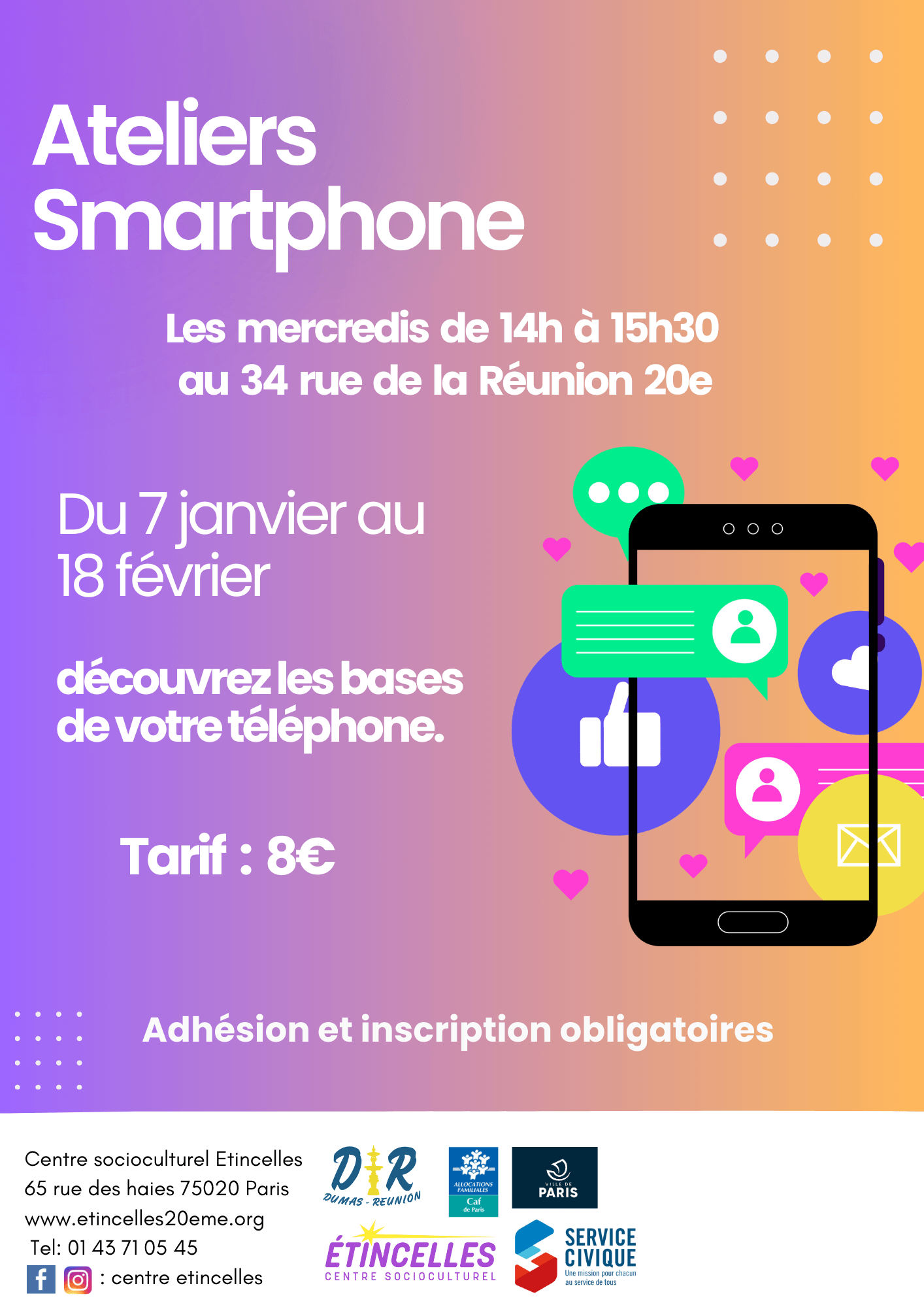 Ateliers smartphone | Etincelles