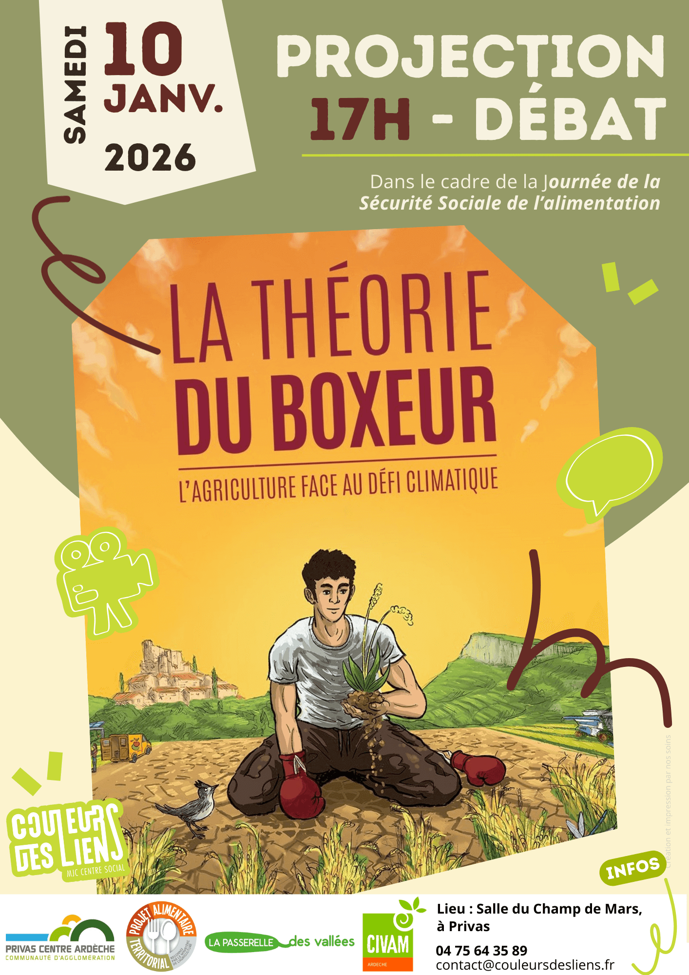 Projection-débat : "La Théorie du boxeur" | Couleurs des Liens