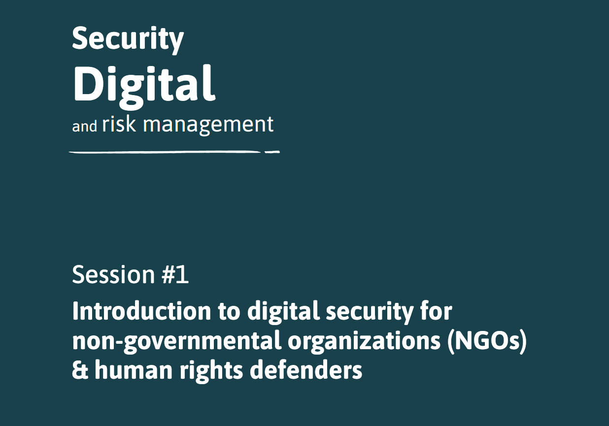 MODULE 1 – Digital Security for Civil Society | Forus
