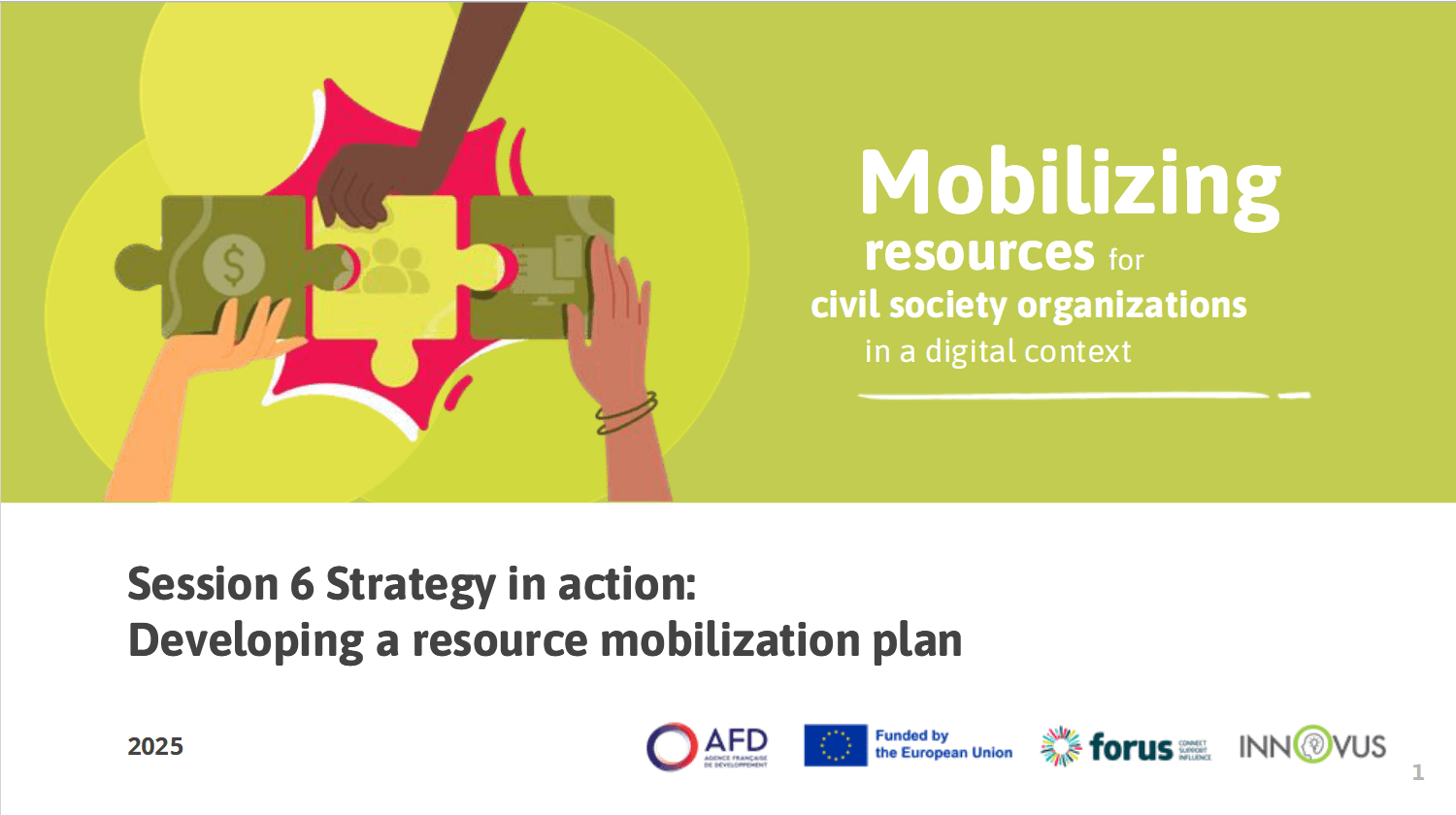 M3_S6 - Strategy in action: Developing a resource mobilization plan | Forus