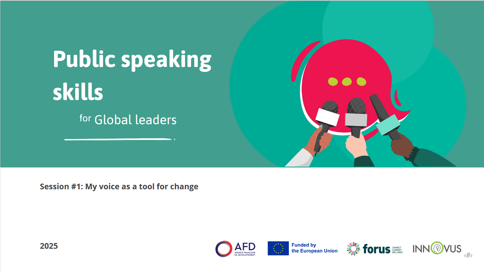 M4_S1_My voice as a tool for change - Public Speaking - Facilitator's Guide | Forus