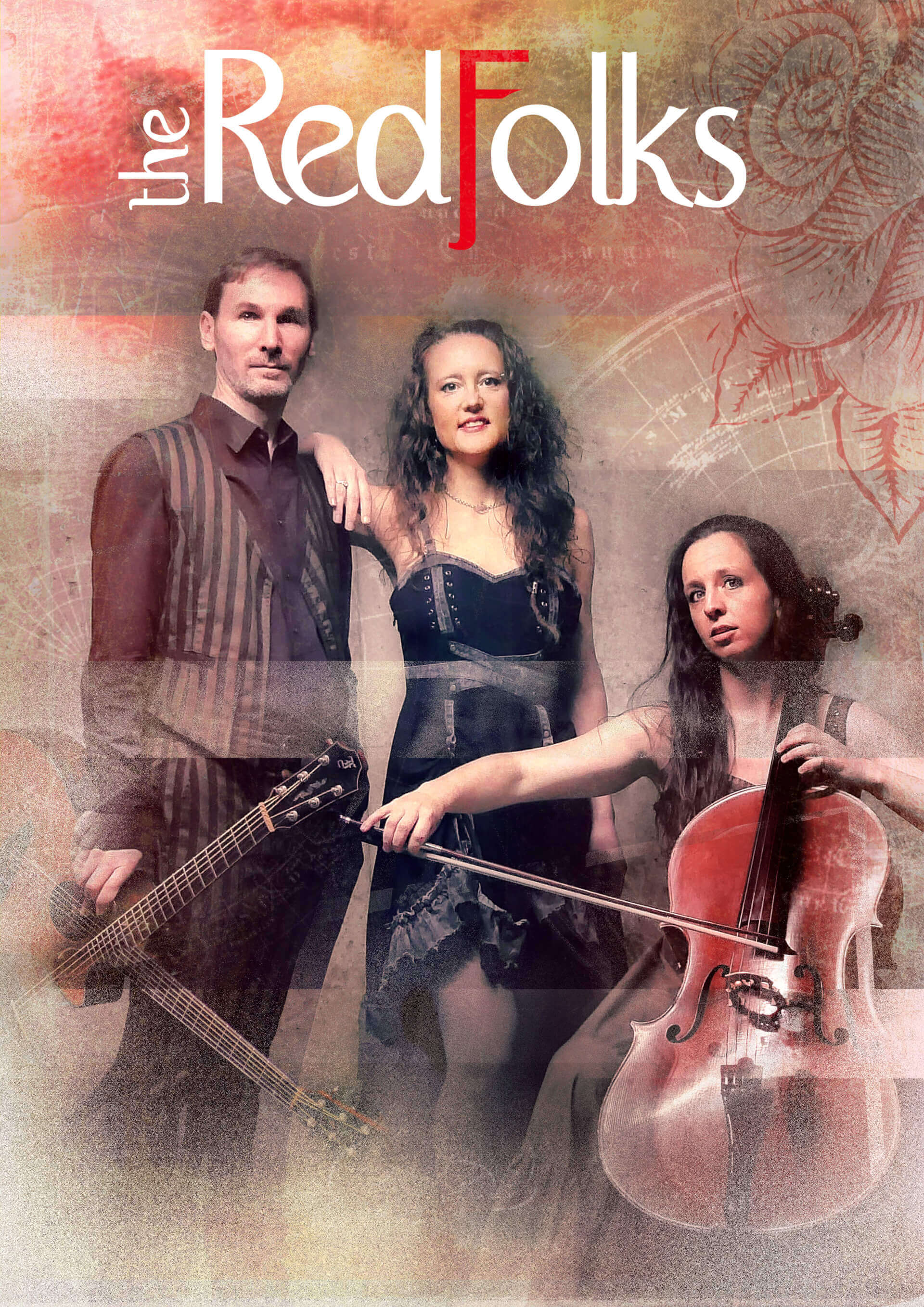 concert - the red folks - trio de folk celtique et irlandaise | La Venelle