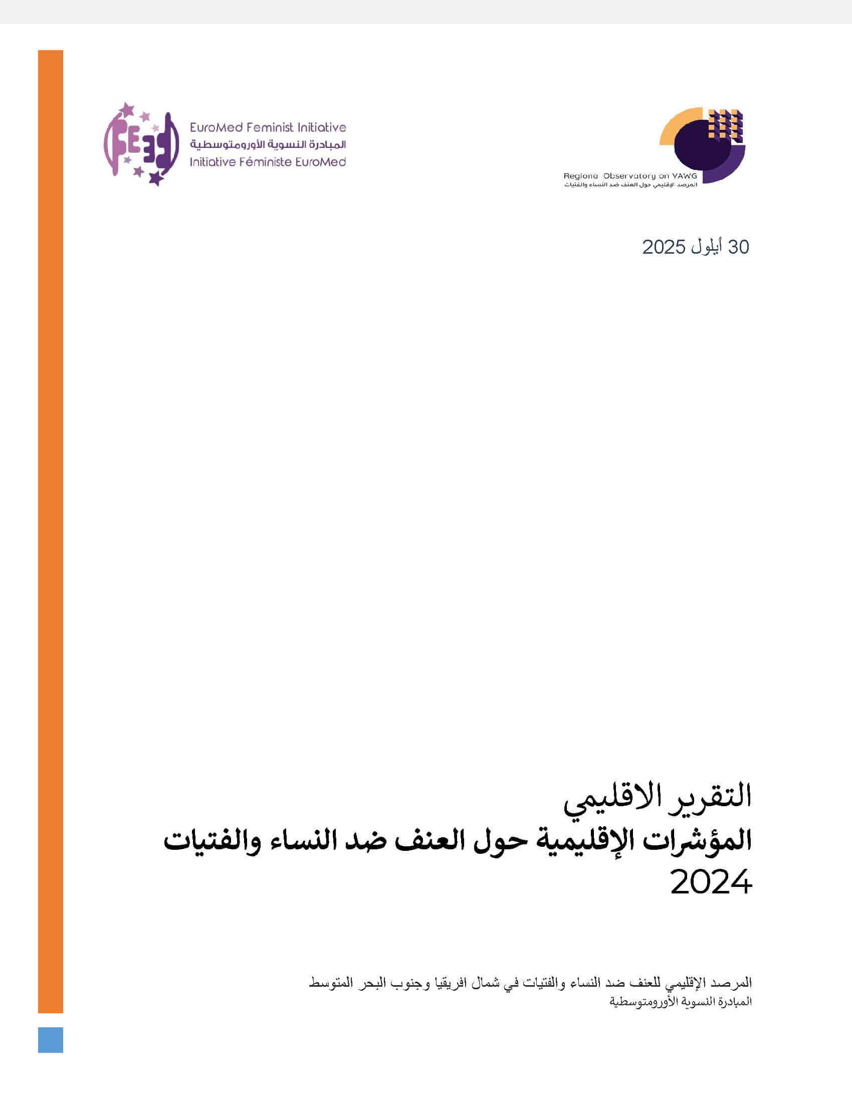 Regional Report on the 2024 Regional Index on Violence Against Women and Girls (VAWG) in the Middle East and North Africa | EFI - EuroMed Feminist Initiative