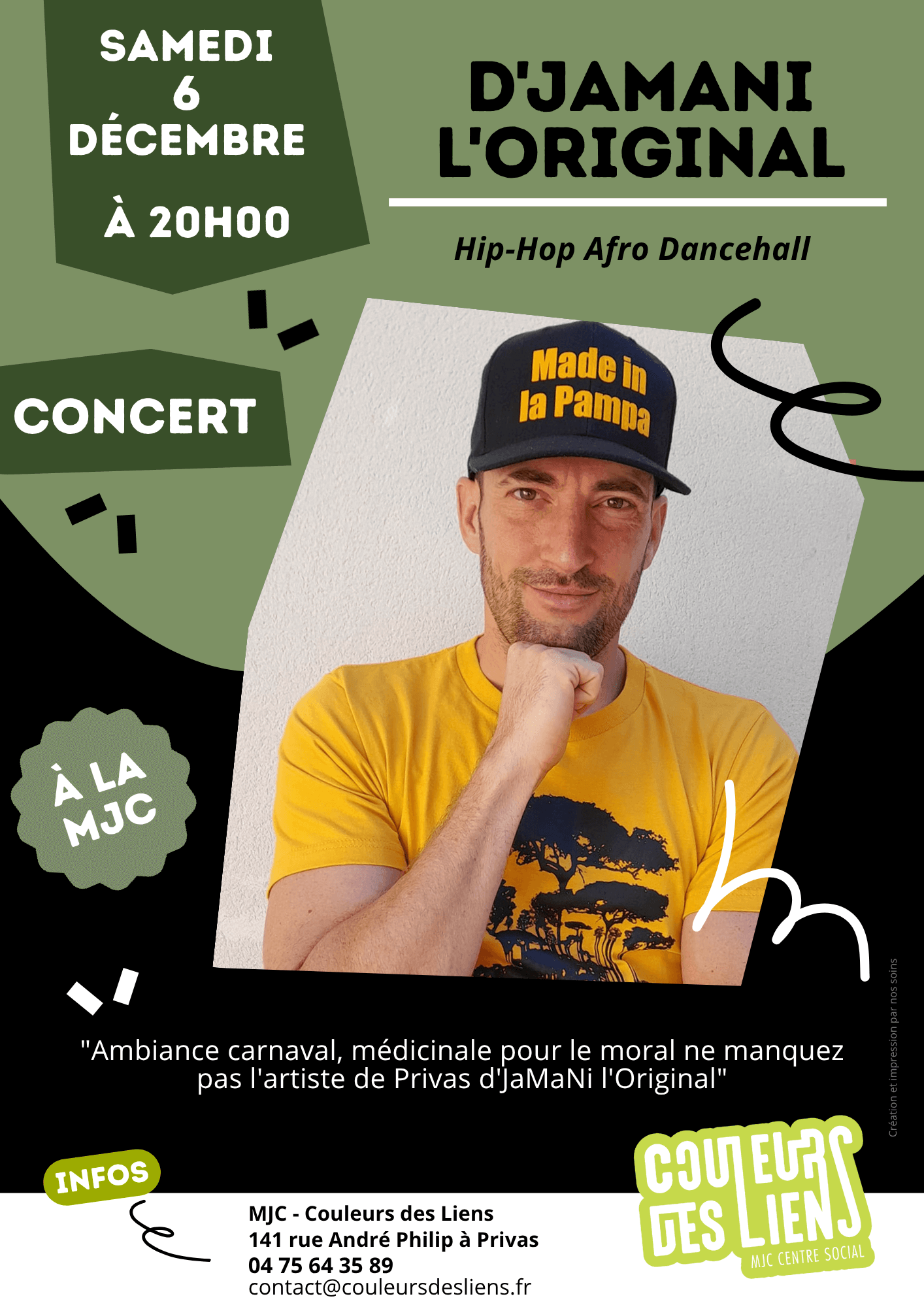 Concert d'Jamani l'Original | Couleurs des Liens