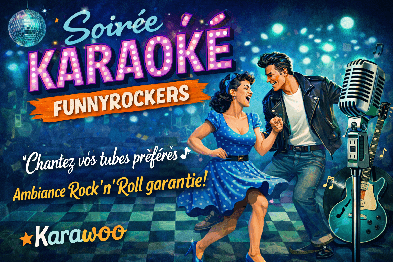 🎤 Soirée Karaoké – Funnyrockers à Karawoo | Funnyrockers