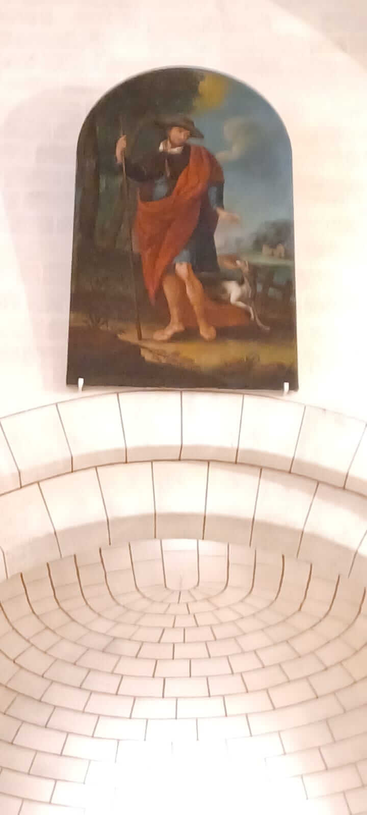 tableau de Saint Roch | Association des Amis de l'Eglise Saint Jean d'Etampes de La Brède