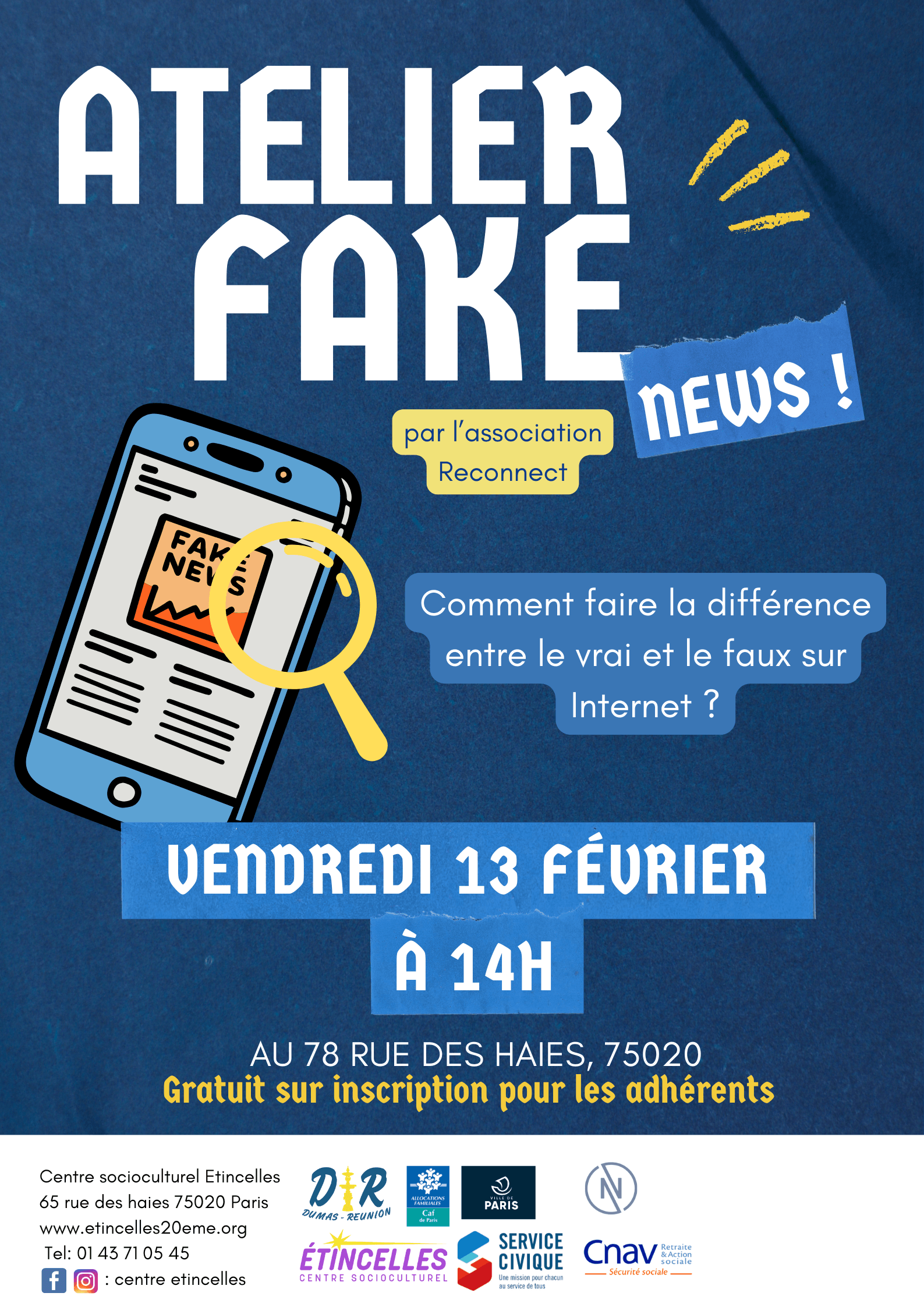 Atelier Fake News | Etincelles