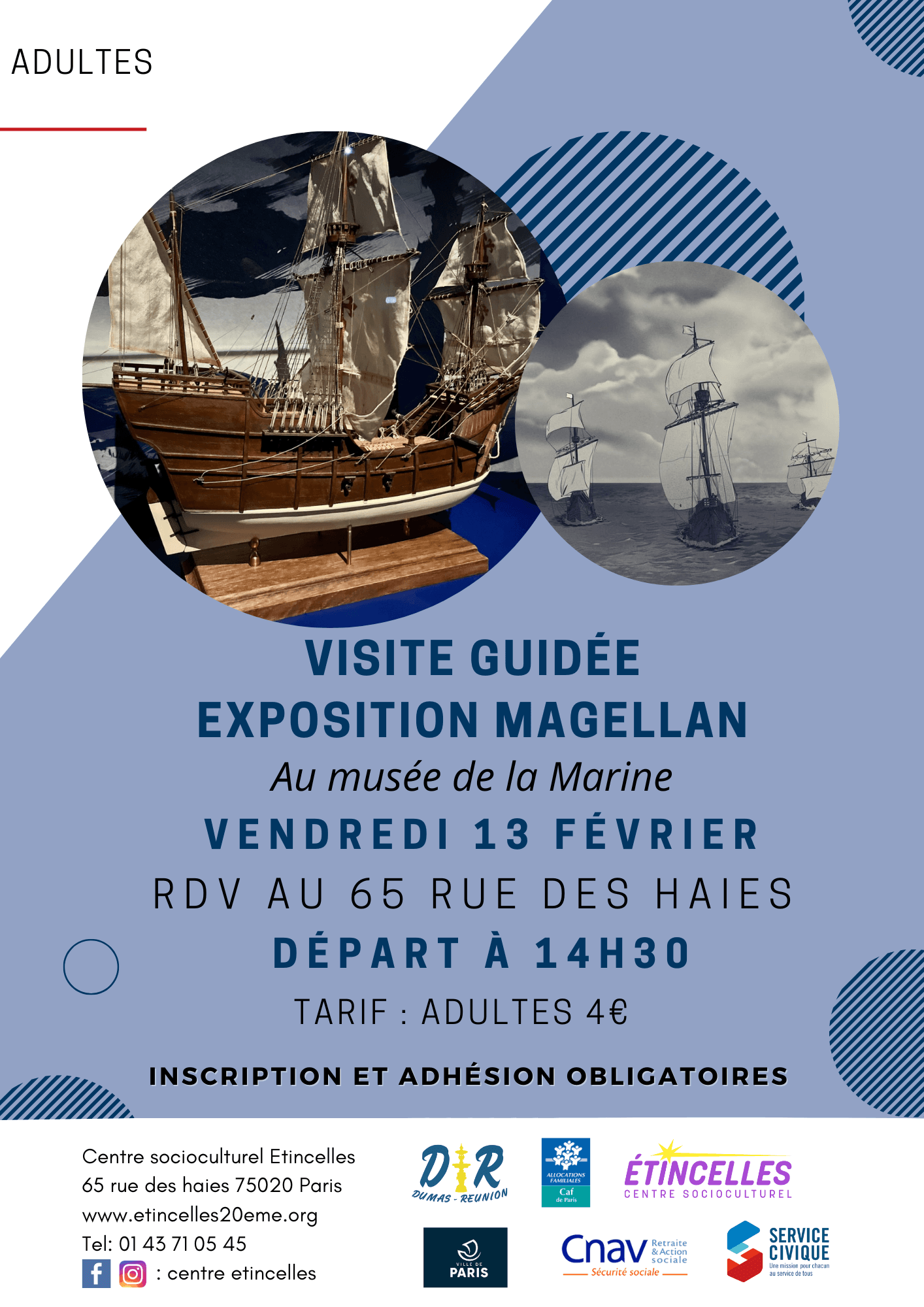 Visite guidée exposition Magellan | Etincelles