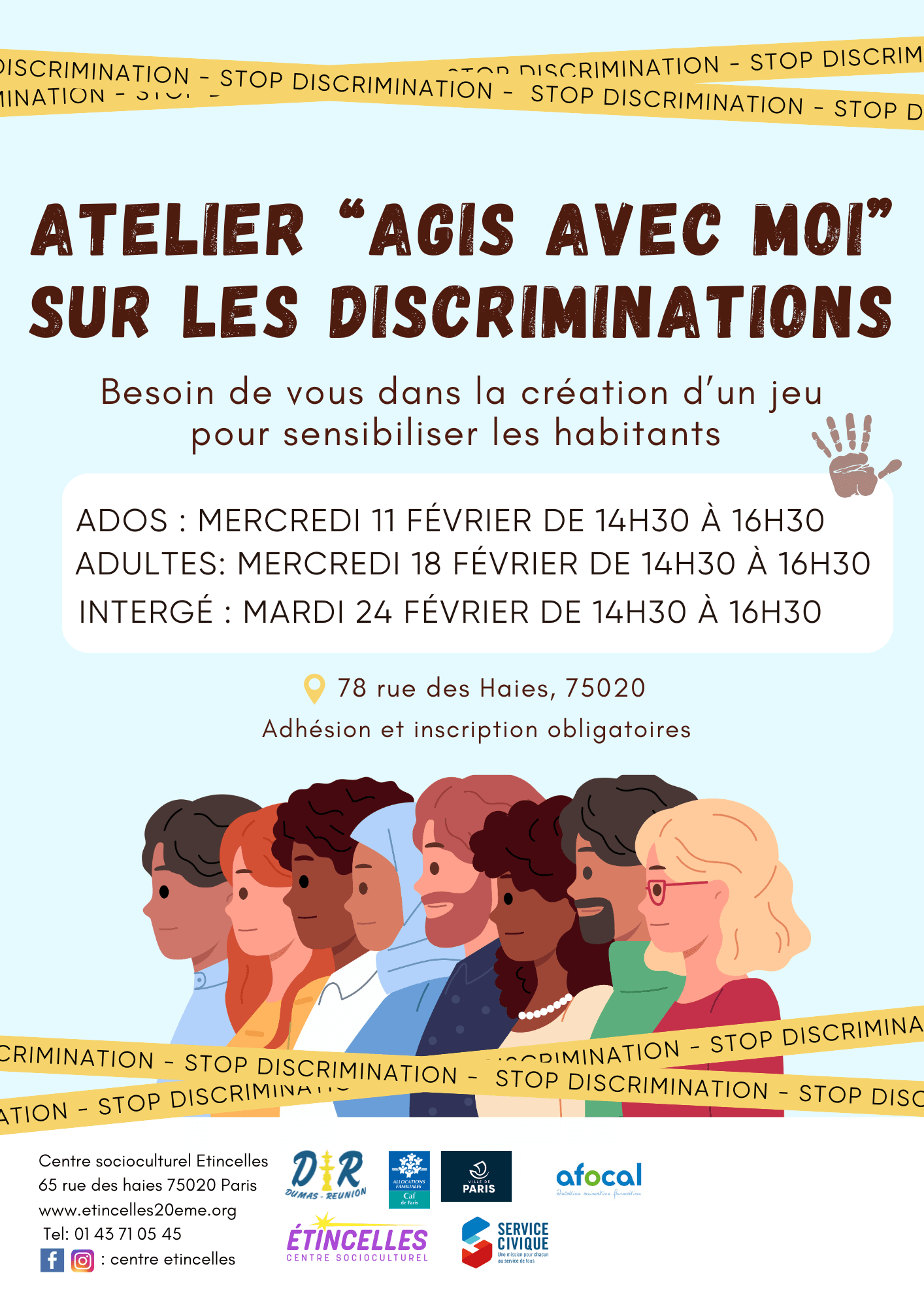 Atelier "Agis avec moi" sur les discriminations | Etincelles