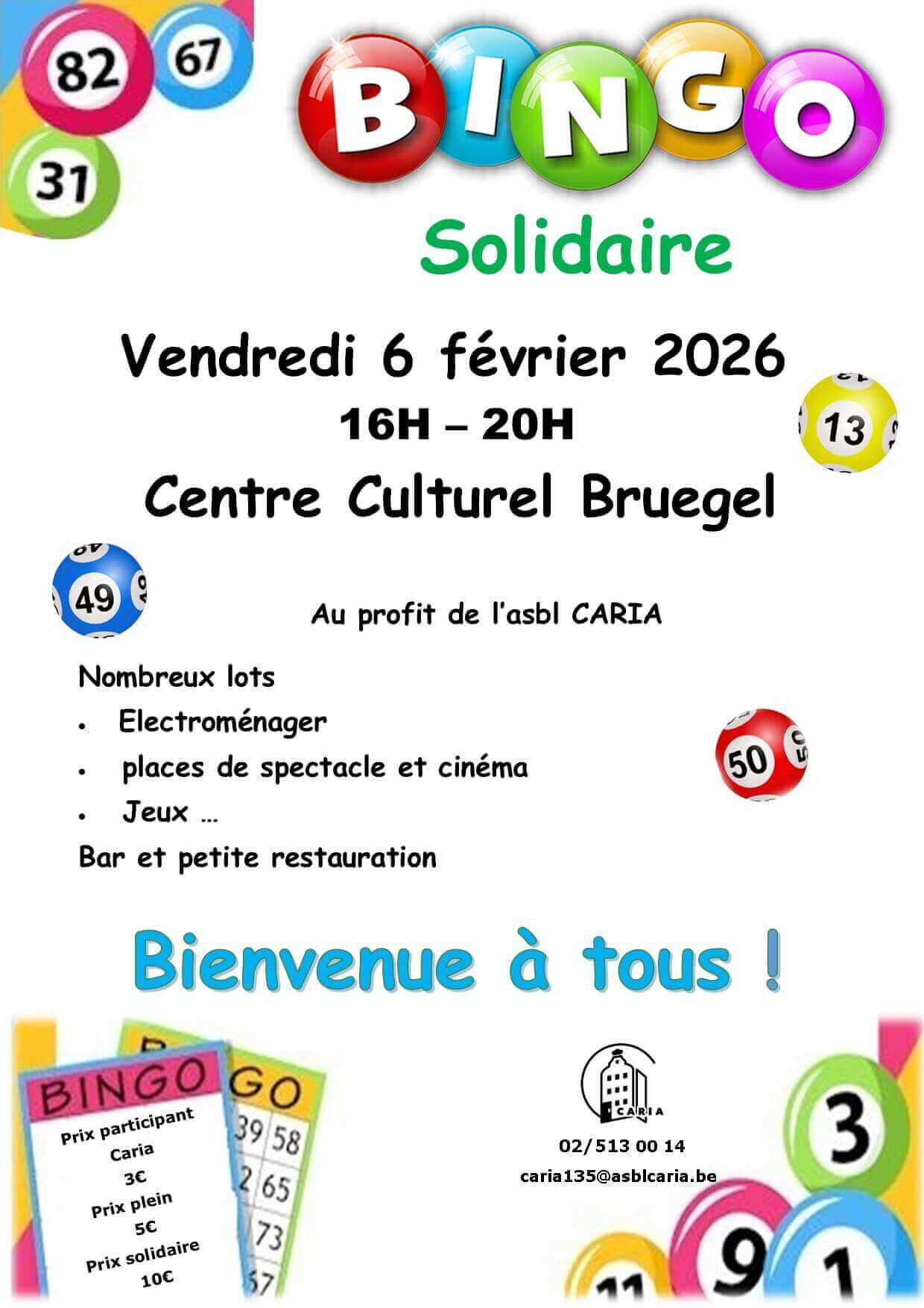 Bingo Solidaire | CARIA