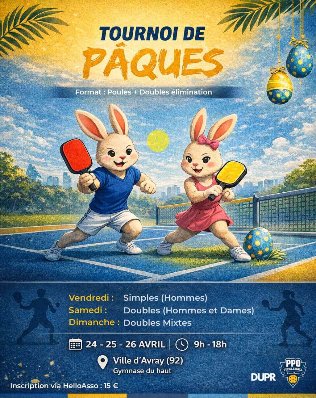 Tournoi de Pâques PPO | Pickleball France