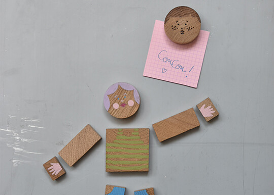 ATELIER Bois / Magnets bonhommes | La Venelle