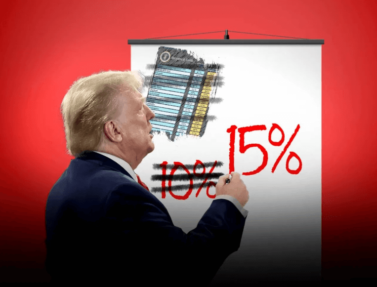 Nỗi khùng, Donald Trump tự ý đẩy mức thuế quan toàn cầu lên 15% | Vietnam Fraternité