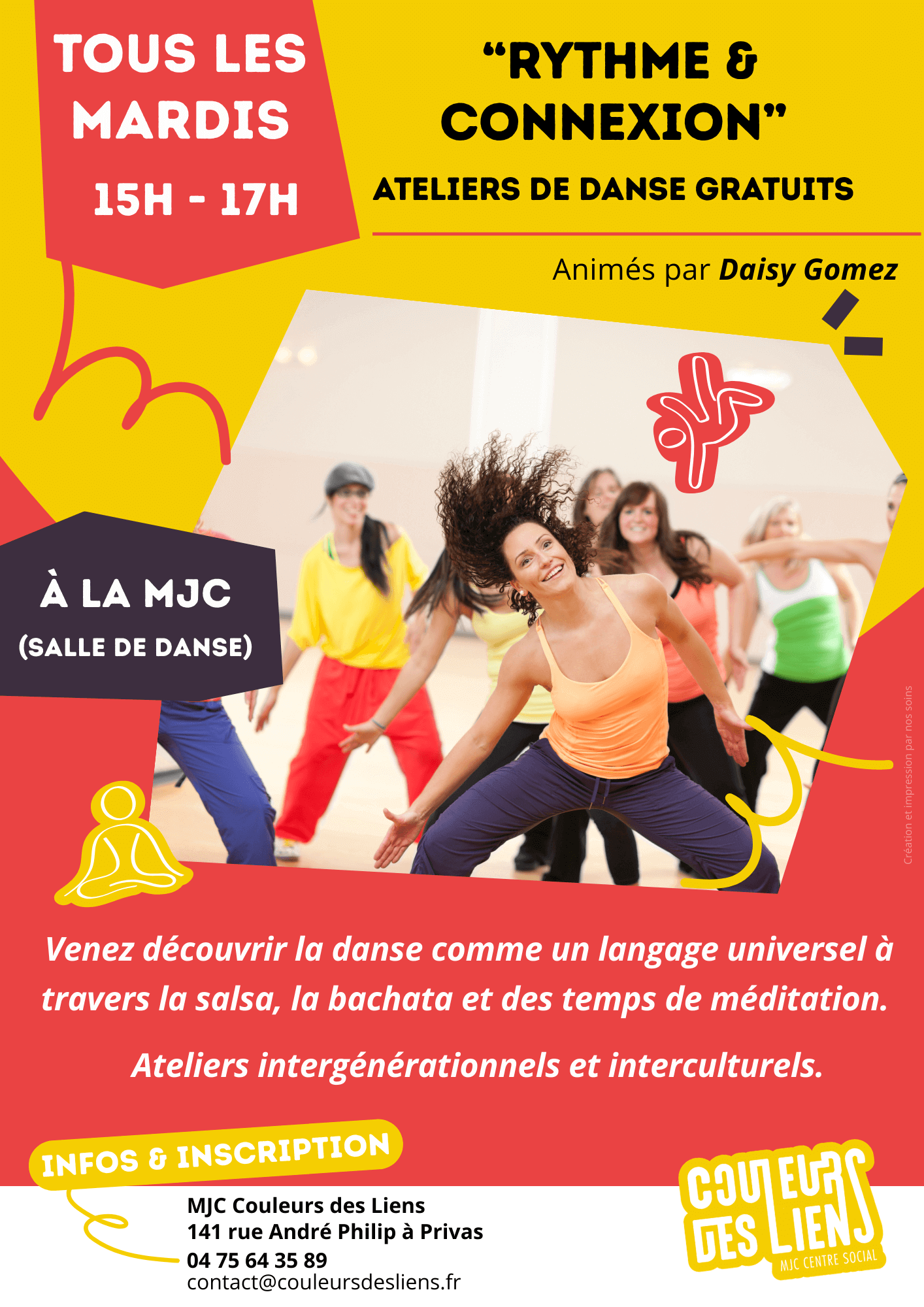 Atelier de danse "Rythme & Connexion" | Couleurs des Liens
