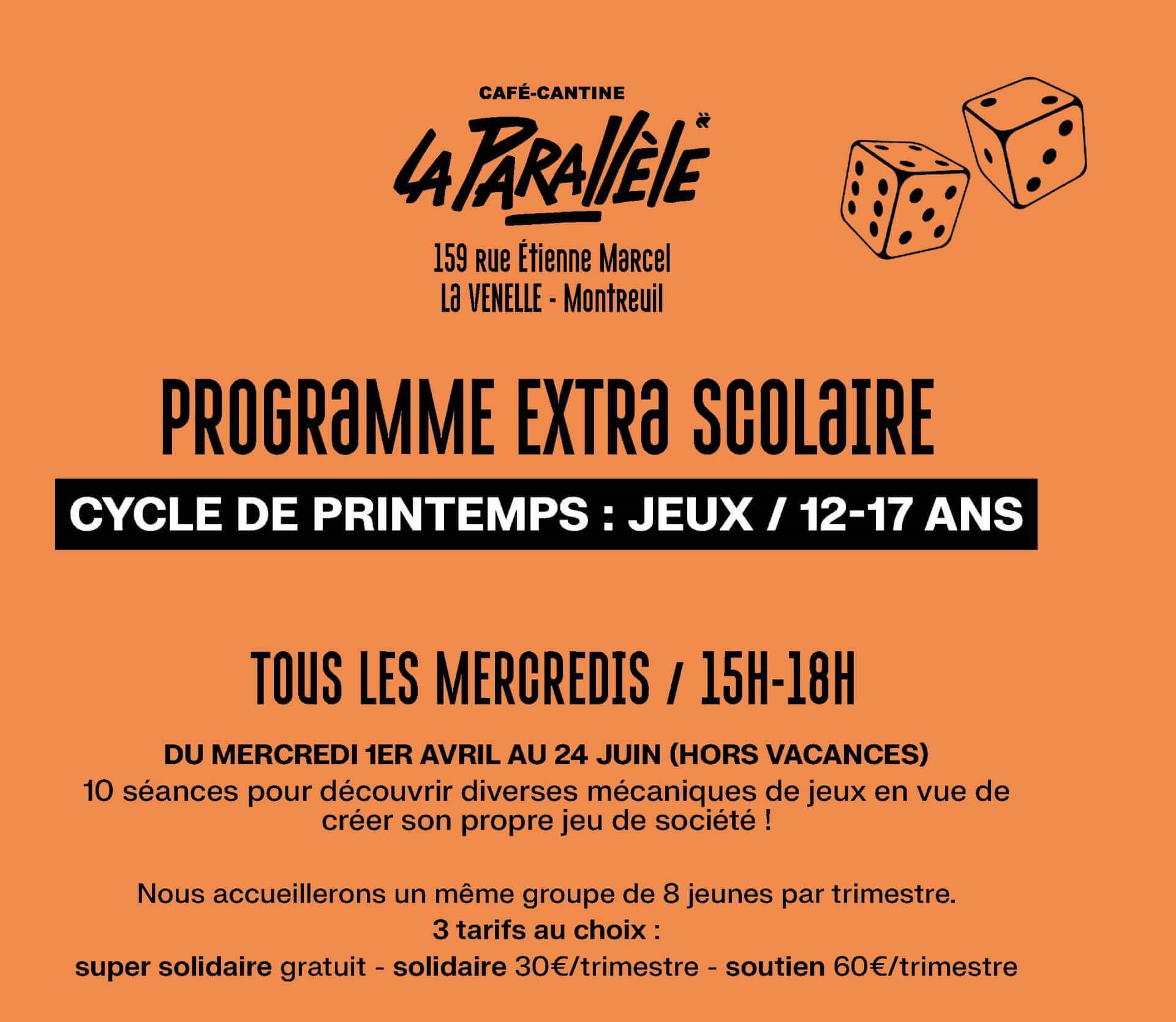 ATELIERS EXTRA SCOLAIRES / Cycle jeux / 12-17 ans | La Venelle