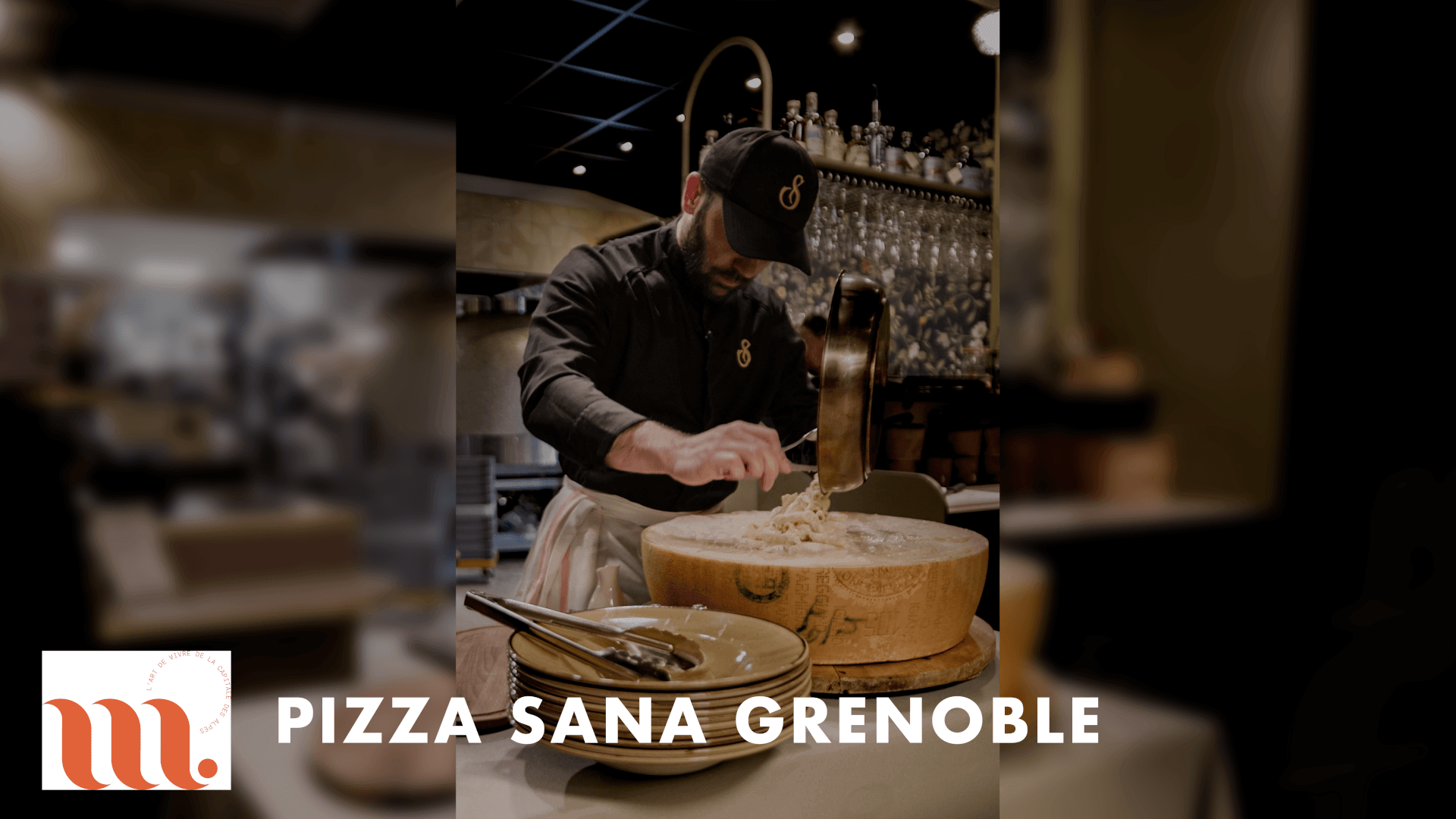 Les pâtes dans la meule de chez Pizza Sana #Grenoble