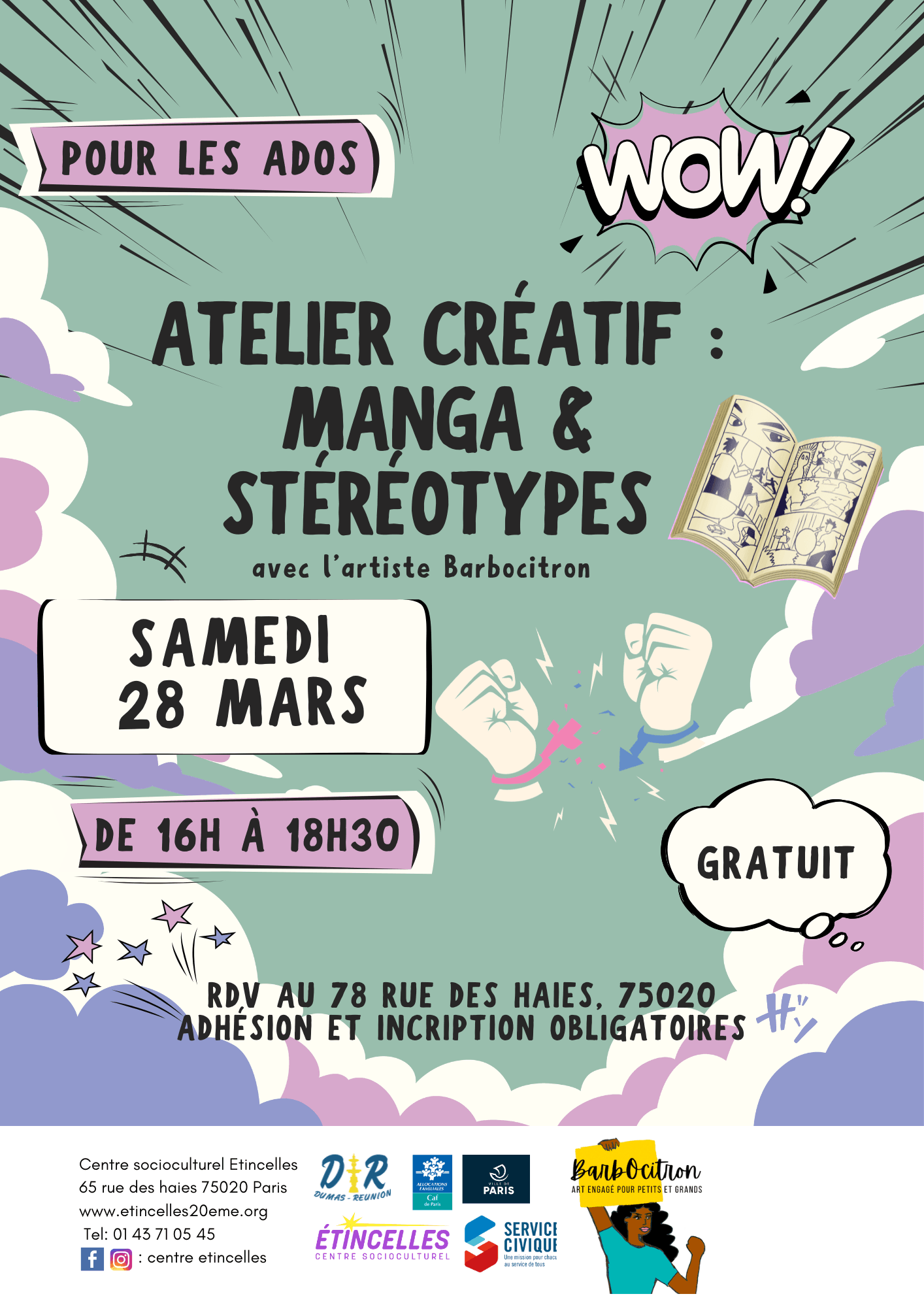 Atelier manga & stéréotypes | Etincelles