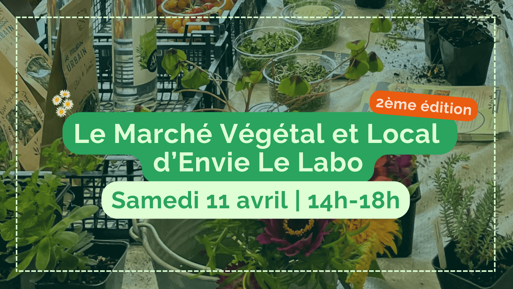 Le marché végétal et local d’Envie le labo | Agenda du quartier
