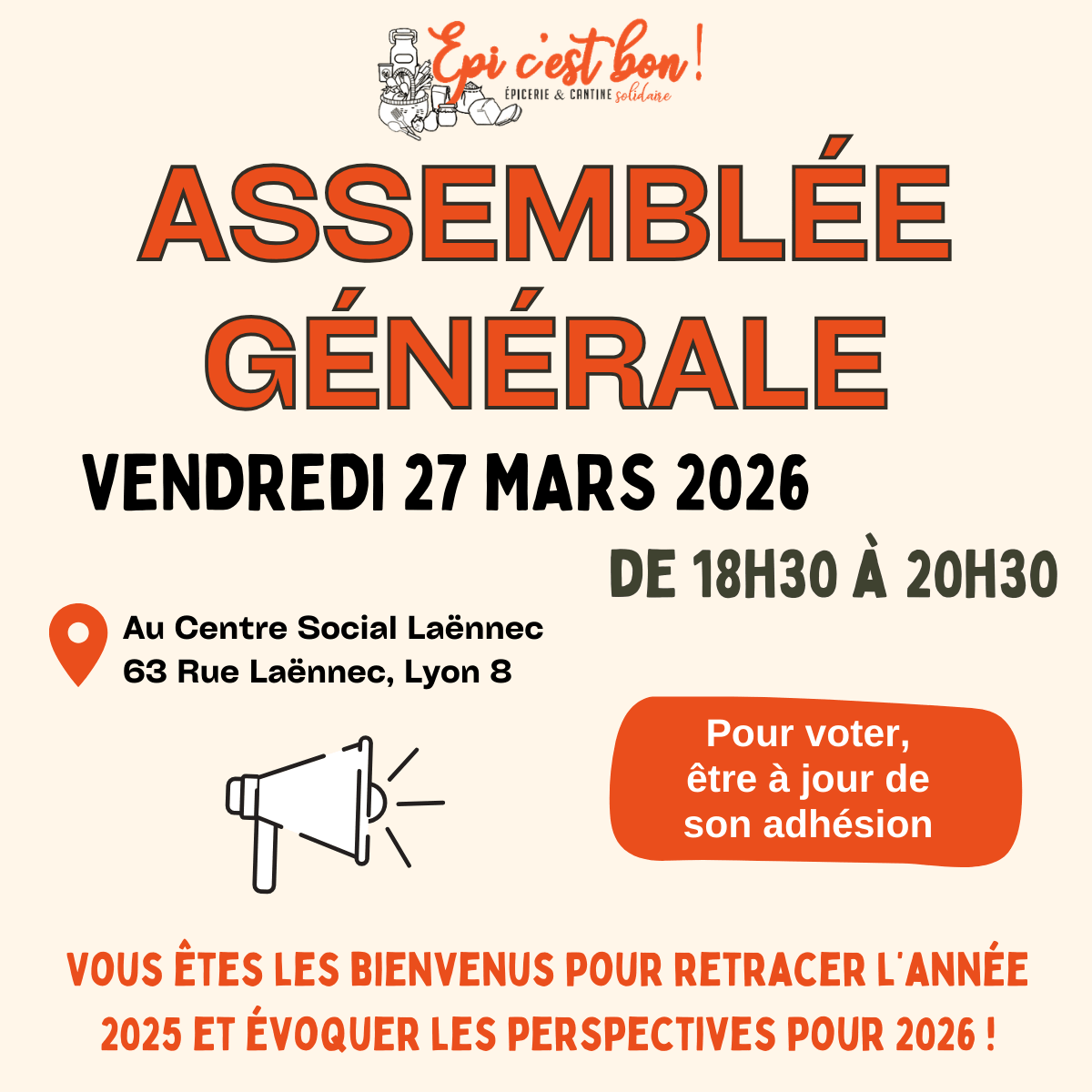 Assemblée Générale 2026 | Epi c'est bon