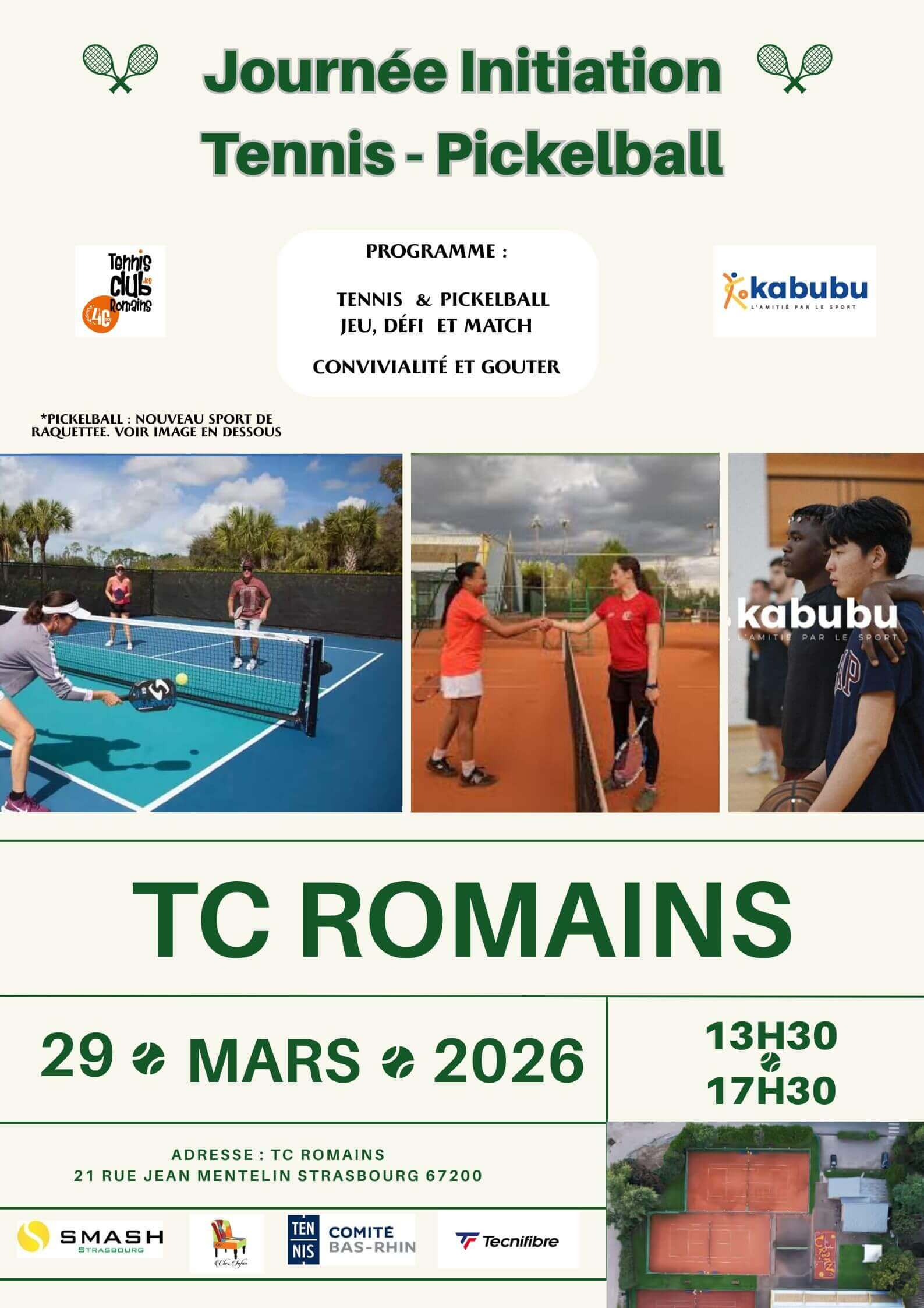 Initiation Tennis & Pickelball Mixte 🙋🏻‍♂️🙋🏽 | Kabubu