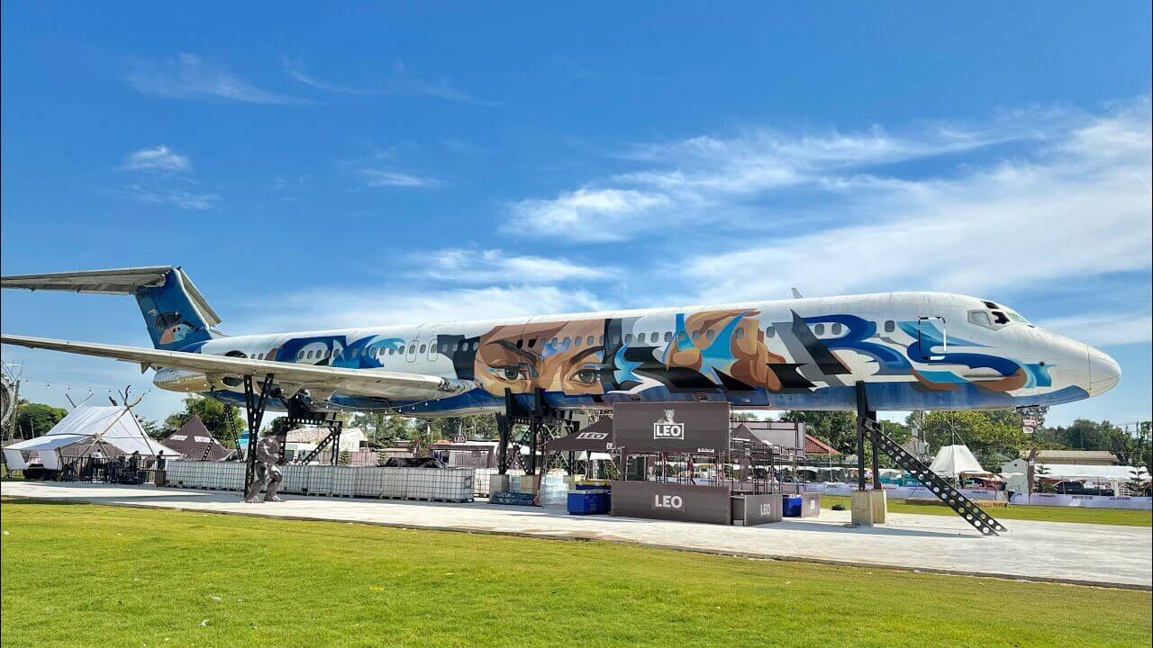 METAL BIRD - WARIS (spray paint on airplane)