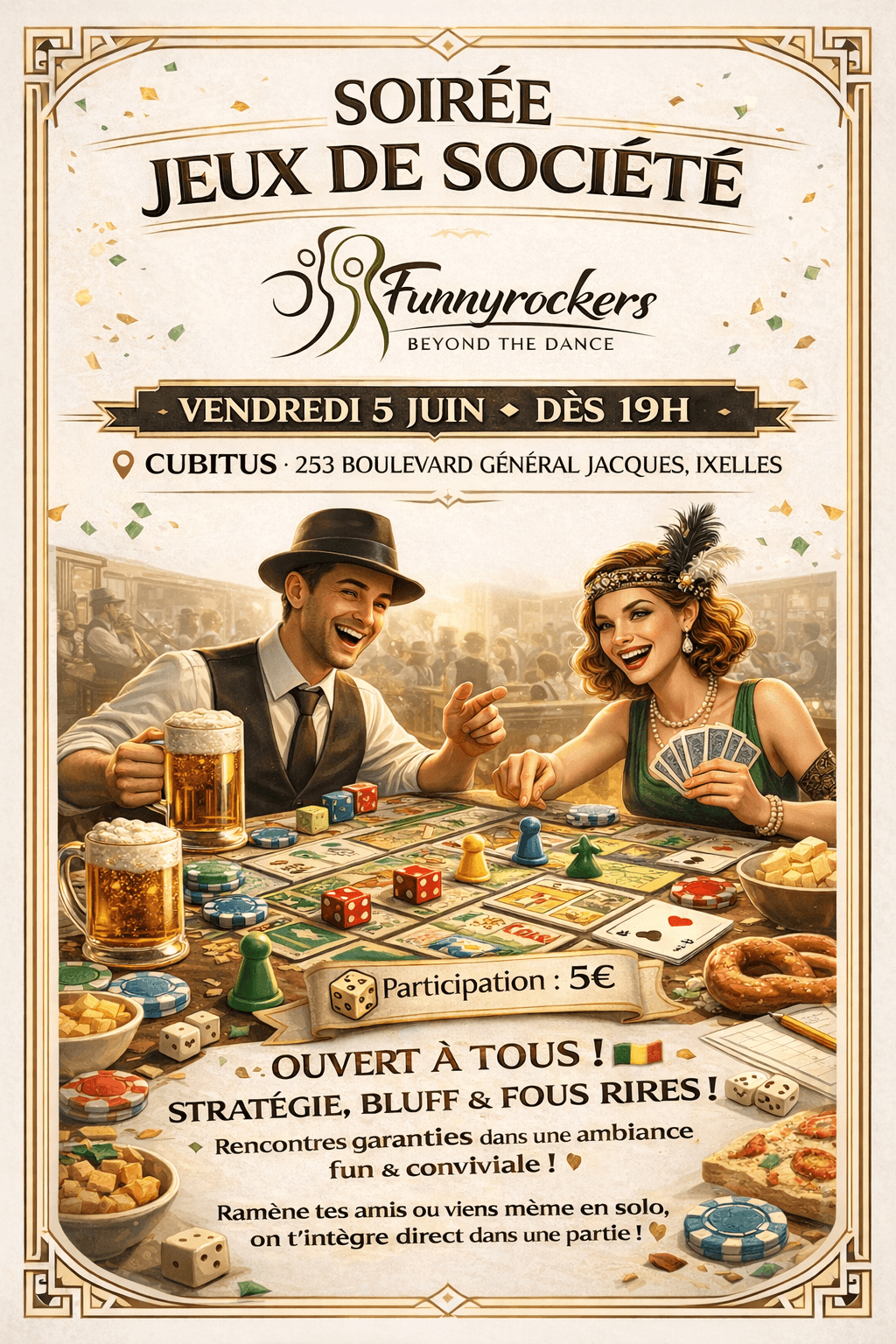 🎲✨ Soirée Jeux de Société Funnyrockers ✨🎲 | Funnyrockers