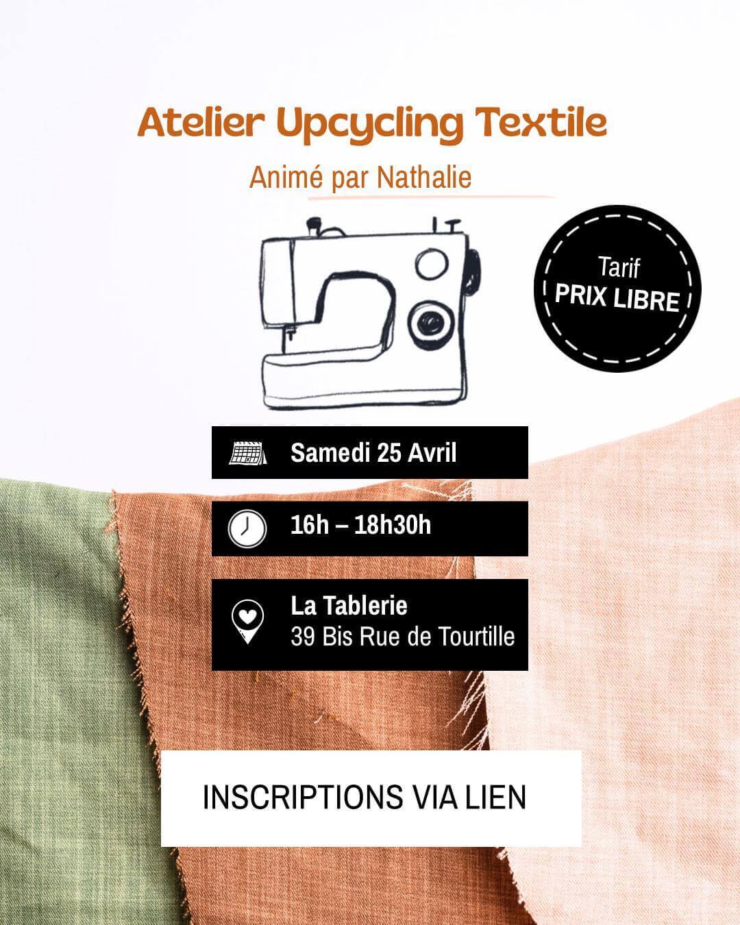 Atelier Upcycling Textile | Agenda du quartier