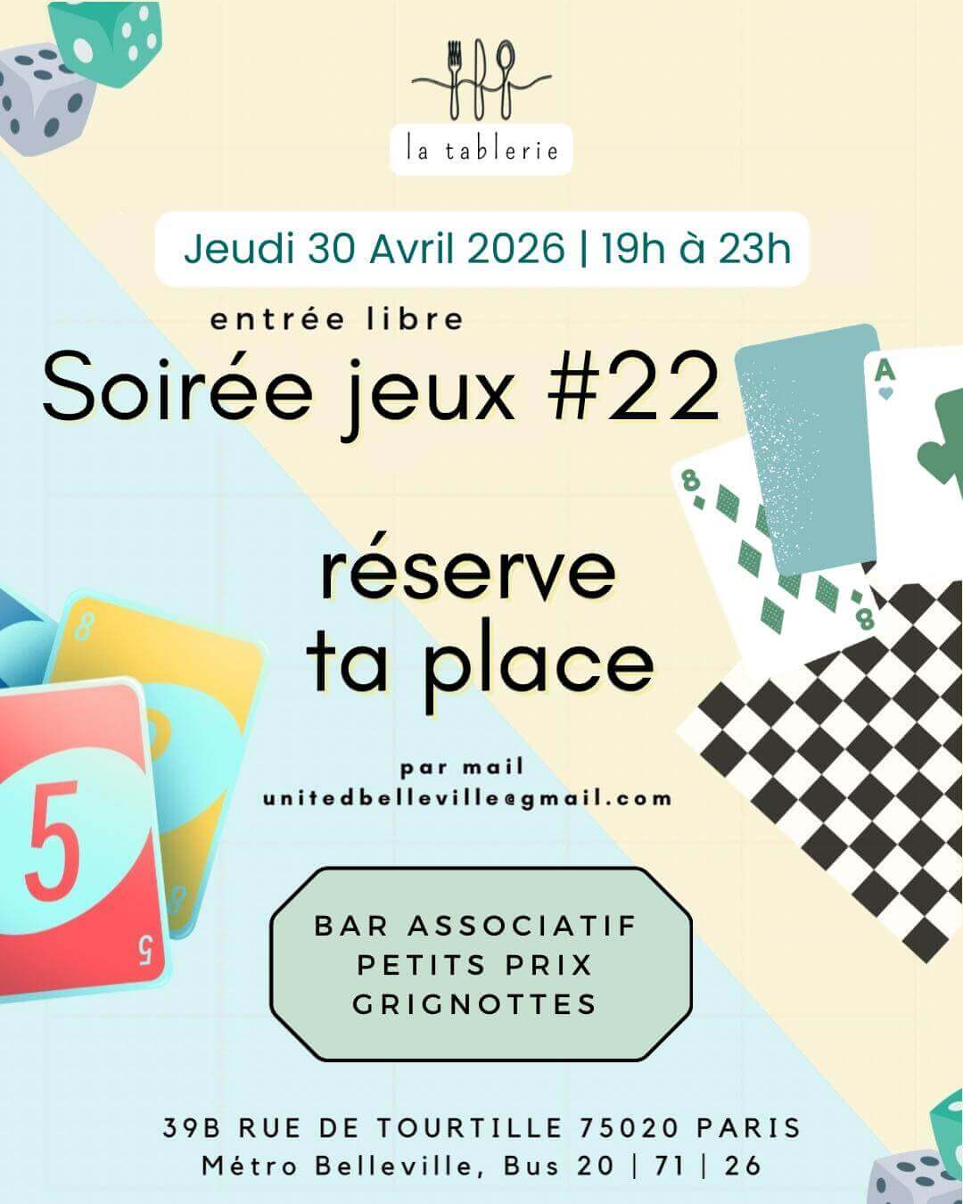 Soirée jeux | Agenda du quartier