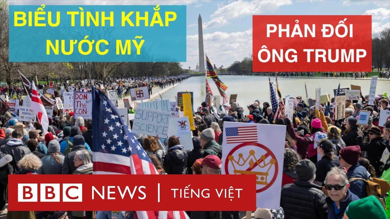 BIỂU TÌNH PHẢN ĐỐI ÔNG TRUMP TRÊN KHẮP NƯỚC MỸ