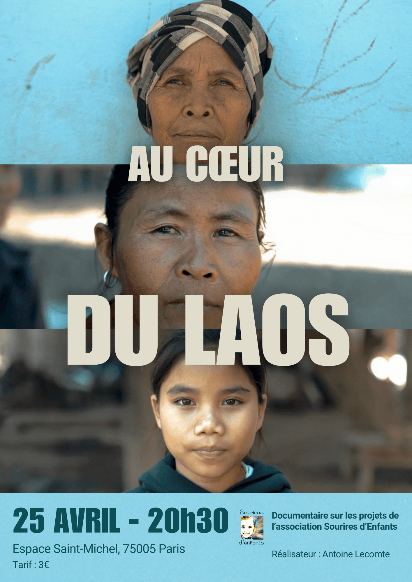 Projection de notre documentaire "Au coeur du Laos" | Sourires d'Enfants