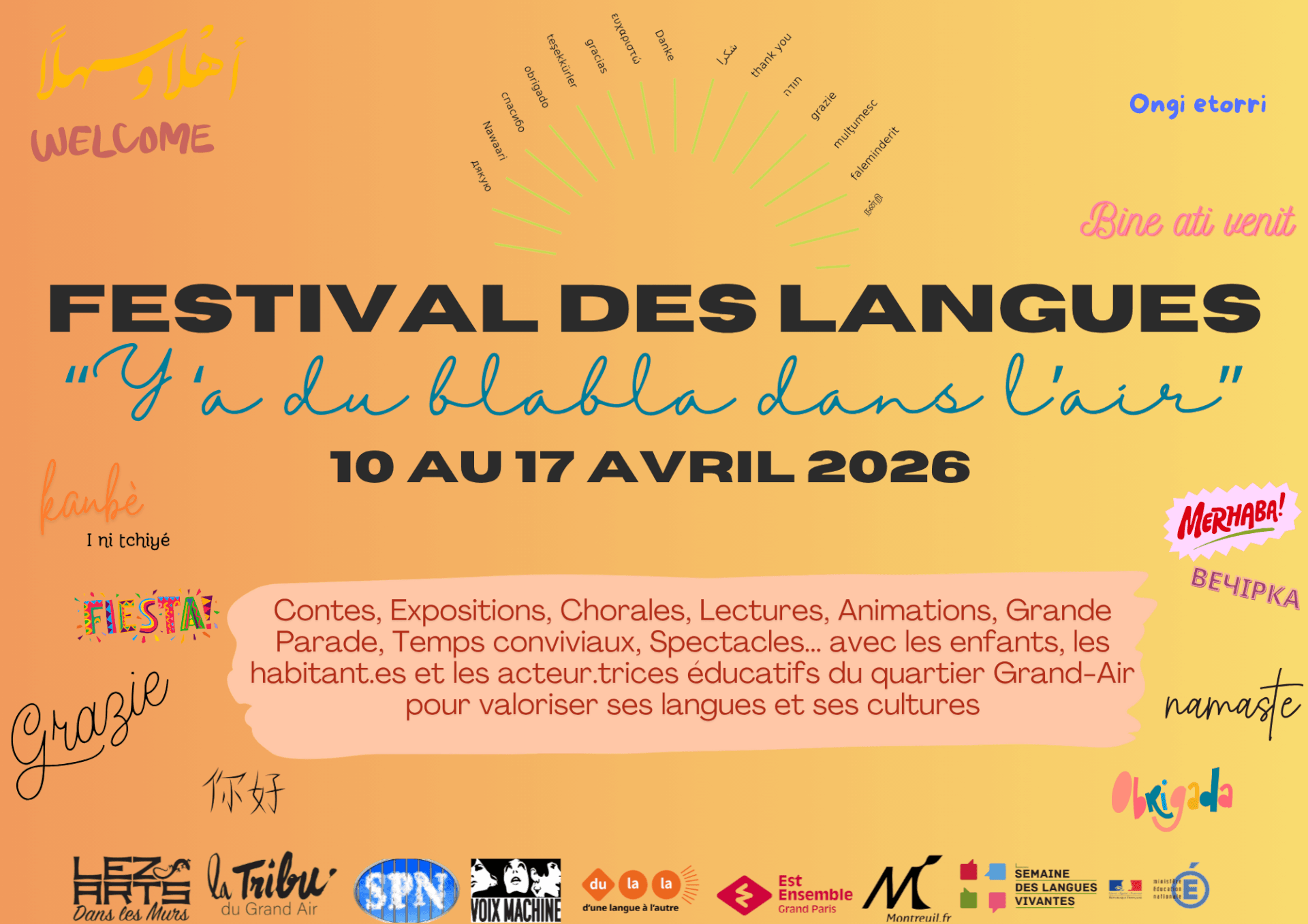 Festival des langues " Y a du Blabla dans l'air " 2026 | Lezarts Dans Les Murs