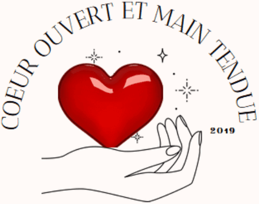 Coeur ouvert et main tendue